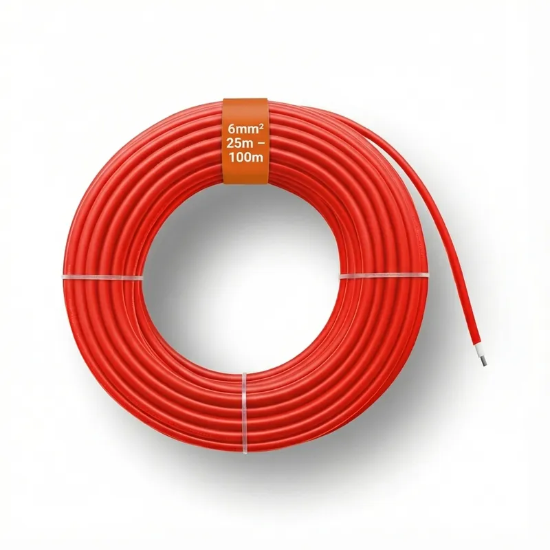 Solarkabel rot H1Z2Z2-K 6mm&sup2; 25m - 100m