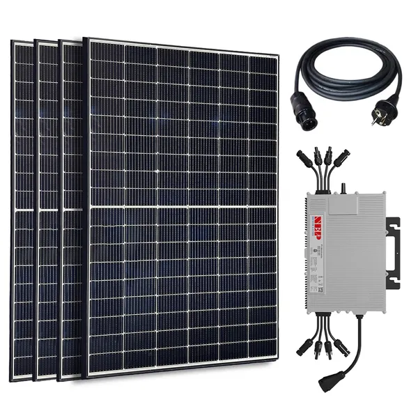 Balkonsolaranlage Solaranlage 1660/1600W Wechselrichter drosselbar auf 800 W