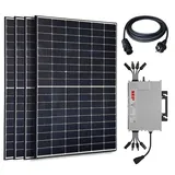 PV Solaranlage Photovoltaik 2380 W (4x595 W) & Wechselrichter NEP 2000 W drosselbar - Bild 1 von 10