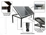 Jet-Line Solar Gartentisch 450 W Modul 6 St&uuml;hle & 800 W Wechselrichter - Bild 6 von 8