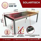 Jet-Line Solar Gartentisch Balkonsolar St&auml;nder 450 W Modul 6-Personen Tisch - Bild 3 von 7