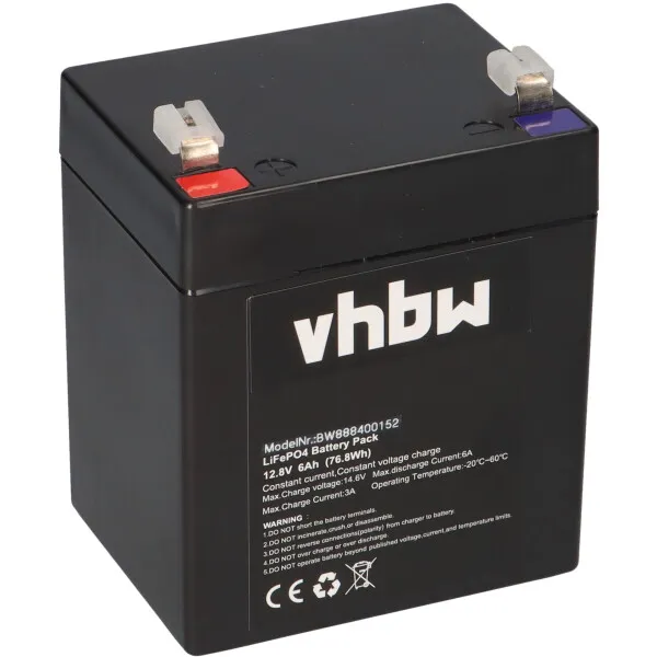 LiFePO4-Akku 12,8V 6Ah - integriertes BMS