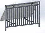 Jet-Line Balkonkraftwerkhalterung | Gel&auml;nder Befestigung | f&uuml;r 1 Solarmodul | Neigungswinkel 25-45&deg; - Bild 2 von 3