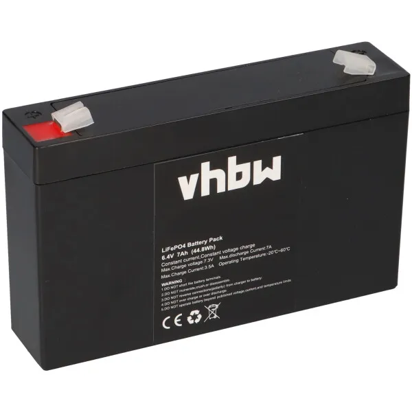 LiFePO4-Akku 6,4V 7Ah - integriertes BMS
