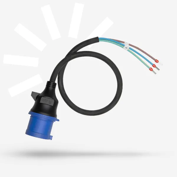 Anker SOLIX CEE 230V 32A Ein-Phasen-Stecker (0.6m Kabel)