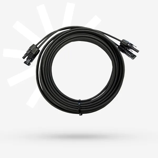 Solarkabel 10 Meter (Paar) 4mm² mit MC4 Solarstecker beidseitig montiert