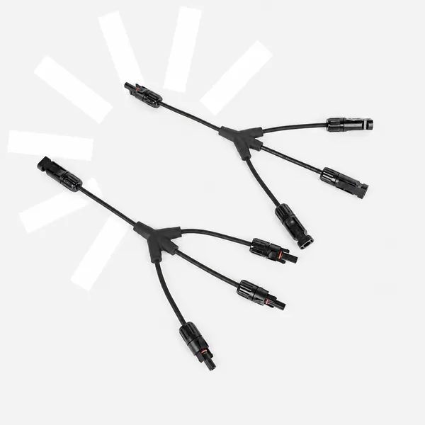 Solarkabel 30 cm (Paar) 3-auf-1 4mm² mit MC4 Solarstecker