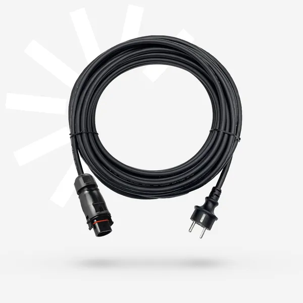 Stromanschlusskabel mit LY01 Stecker auf Schutz-Kontakt-Stecker für Deye (verschiedene Längen)