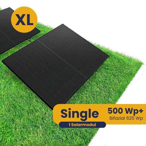 Kleines Kraftwerk XL Single Garten Komplettpaket (500Wp+) Bifazial