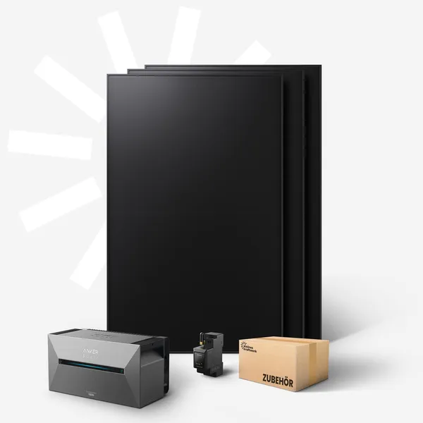 Trio (BC) - 1440Wp Balkonkraftwerk mit Speicher Anker SOLIX Solarbank 2 Pro