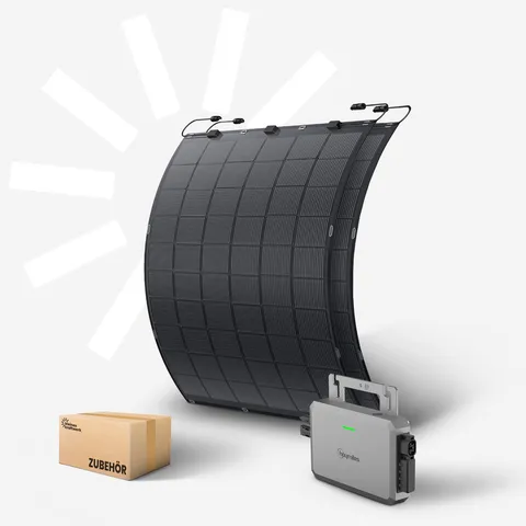 Flex 2x - 450Wp Balkonkraftwerk mit flexiblen Modulen und 800W Wechselrichter