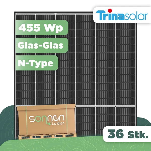 Trina Vertex S+ 455 Wp NEG9R.28 Glas-Glas PV-Modul - 36 Stk (Palette)