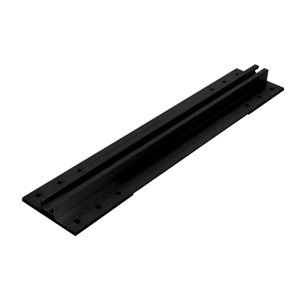 Classic Montageschiene Trapezprofil Schwarz 400mm