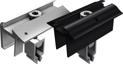 SL Rack 96160-01 Mittelklemme mit Erdung schwarz eloxiert