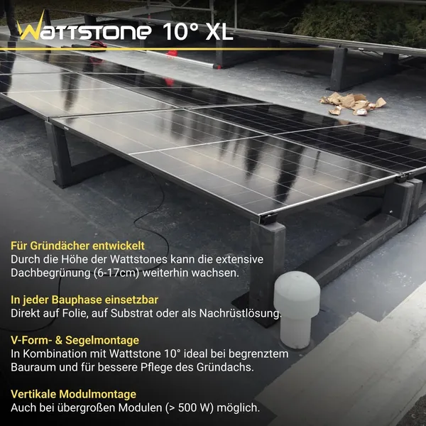 Wattstone Set 4 Module / Horizontal Segel / eine Reihe / 10° XL + 10° Standard