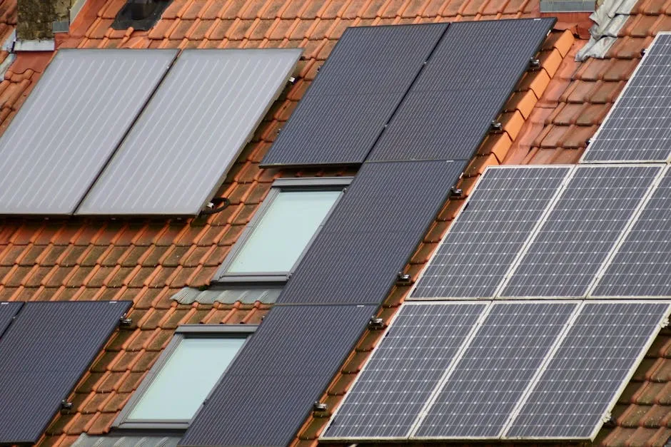 Solar-Wechselrichter mit Statusanzeige an einer Wand