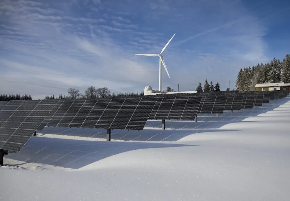 Photovoltaikanlage auf einem Hausdach in einem norddeutschen Wohngebiet