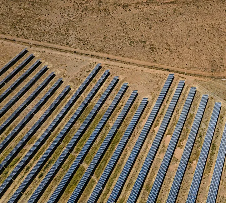 Eine Solarfarm In Der Wüste