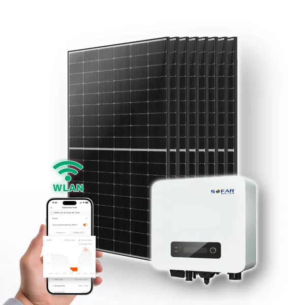 3300W Solaranlage | 3,3kW Sofar Wechselrichter mit Wlan & 8 x 445W+ Marken-Solarmodule
