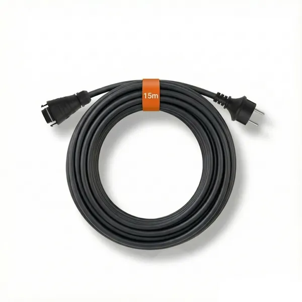 Anschlusskabel Hoymiles BC05-Stecker auf Schuko-Stecker 15m (für HMS-Serie)
