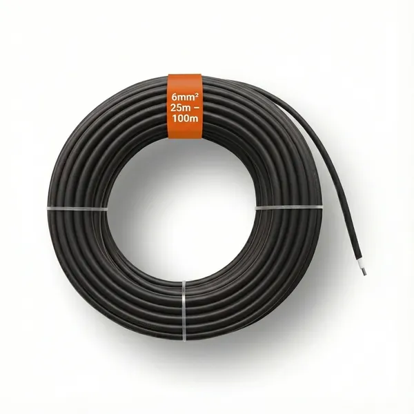 Solarkabel schwarz H1Z2Z2-K 6mm² 25m - 100m