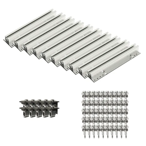 Trapezblechdach-Montageset für 4 Module