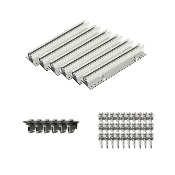 Trapezblechdach-Montageset für 2 Module