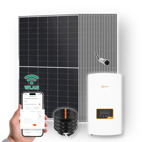 10kW Solaranlage | Solis Wechselrichter inkl. WLAN-Stick & 24x 445W+ Marken-Solarmodule