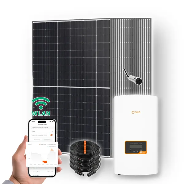 8kW Solaranlage | Solis Wechselrichter inkl. WLAN-Stick & 20x 445W+ Marken-Solarmodule