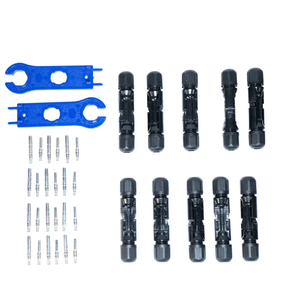 10 Paar MC4-Stecker und 2x MC4-Schraubenschlüssel