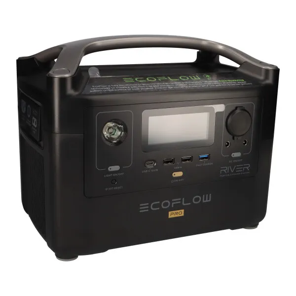 SET EcoFlow River Pro Powerstation mit Solartasche 120W