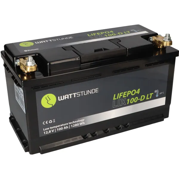 WATTSTUNDE LiFePO4 Akku 12V 100Ah LIX100D-LT DIN