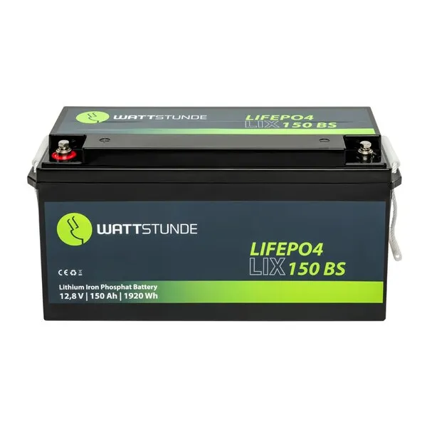 WATTSTUNDE LiFePO4 Akku 12V 150Ah LIX150-BS inkl. BMS