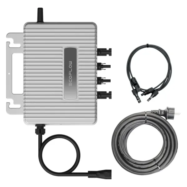EcoFlow STREAM Mikrowechselrichter 800 W - 2 MPPT, WiFi, IP67 - mit PV- und AC-Kabel |