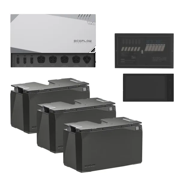 EcoFlow Power Hub 5 kVA Set mit 15 kWh LFP-Speicher - 48V Power Kit |