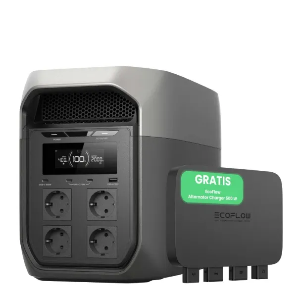 EcoFlow DELTA 3 Max Set mit 500W Alternator Charger