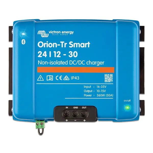 Victron Orion-Tr Smart nicht isolierter DC-DC Wandler Ladegerät 24/12-30A (360W)