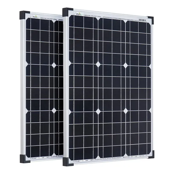 Offgridtec Mobil VeCore S 100W Wohnmobil Solaranlage inkl. MultiPlus12/800/35 Wechselrichter und Laderegler - schwarz