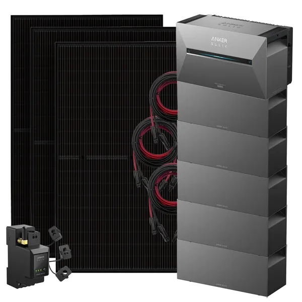 Anker 1350W Solix 3 Balkonkraftwerk inkl. 16,13kWh Speicher E2700 BP2700 & Stromzähler