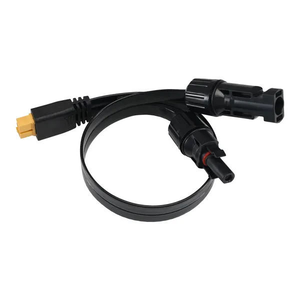 Offgridtec XT60 zu PV-Stecker 2,5m Flat Cable 4mm² Verbindungskabel (Super Flach)