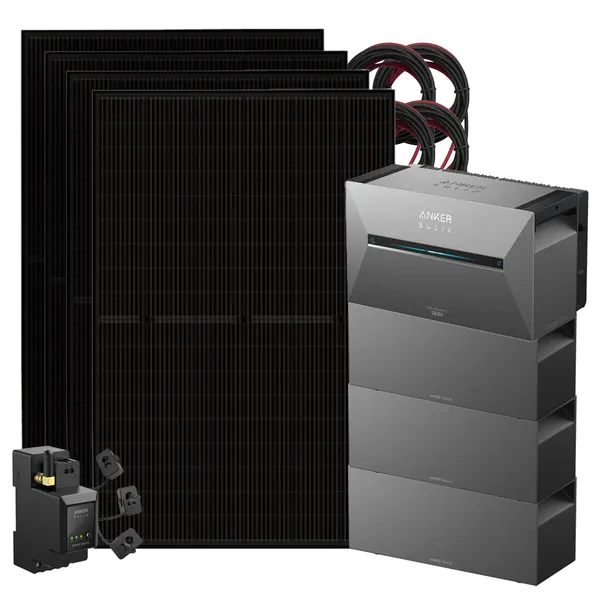 Anker 1800W Solix 3 Balkonkraftwerk inkl. 10,75kWh Speicher E2700 BP2700 & Stromzähler