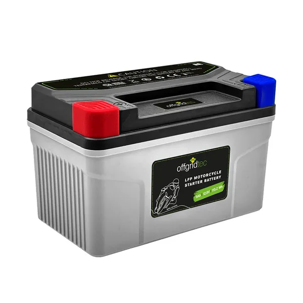 Offgridtec Motorradbatterie LiFePO4 12,8V 9Ah Starterbatterie YT12A-BS, YT14A-BS, UTX12-BS(MF), YTZ12S, YTX12-BS, YTZ14S, YB12B-B2