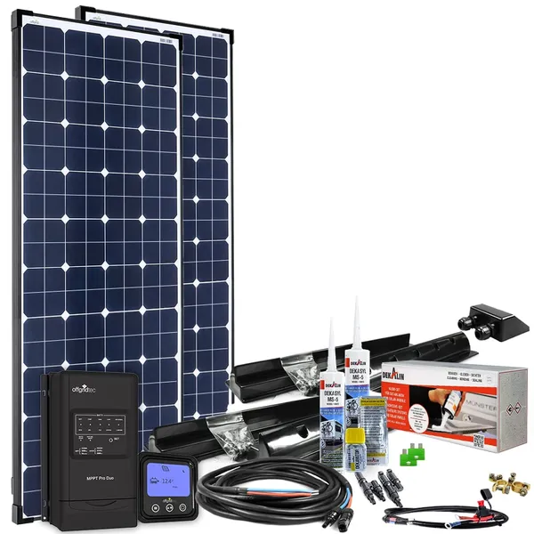300W MPPT 12V Wohnmobil Komplettset EBL-Option