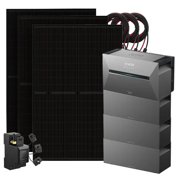 Anker 1350W Solix 3 Balkonkraftwerk inkl. 10,75kWh Speicher E2700 BP2700 & Stromzähler