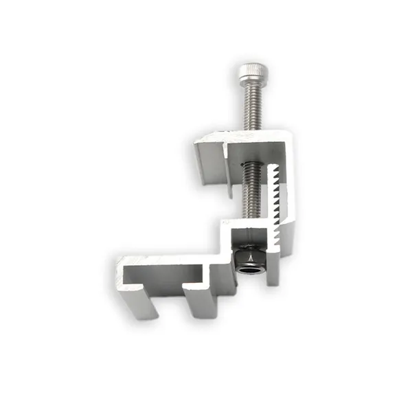 Offgridtec Befestigungklemme silber für Mikro-Wechselrichter Solarmodul 28-50mm
