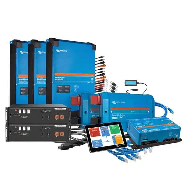 Offgridtec Backup-Kit 3-phasig 7kWh mit Pylontech US3000D Akku Victron MultiPlus-II 48/5000