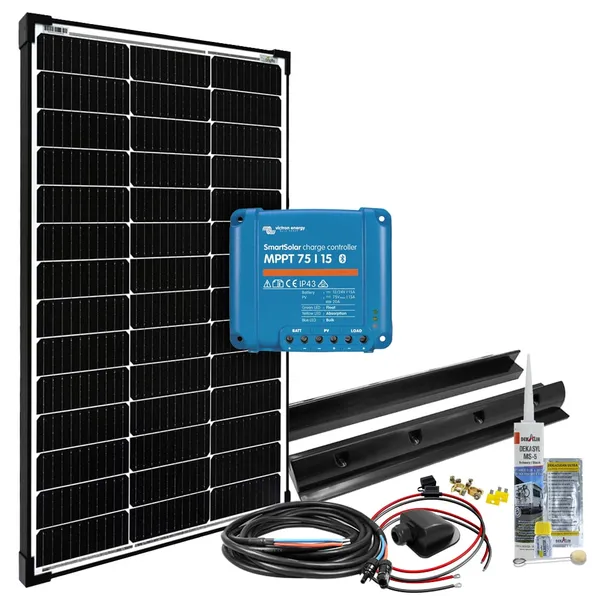 Offgridtec mPremium+ L 100W 12V MPPT Caravan Solaranlage