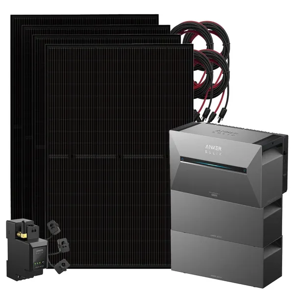 Anker 1800W Solix 3 Balkonkraftwerk inkl. 8,06kWh Speicher E2700 BP2700 & Stromzähler