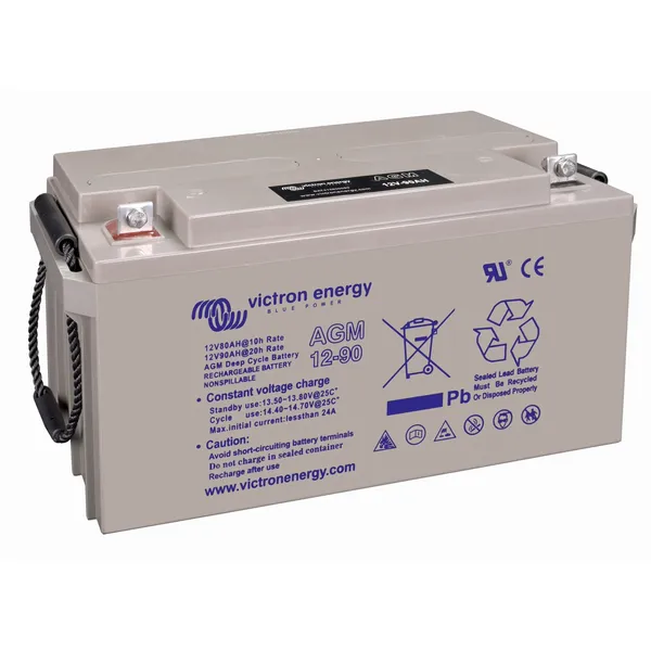 Victron AGM Deep Cycle Batterie 12V 90Ah M6 - Zyklenfeste VRLA Batterie