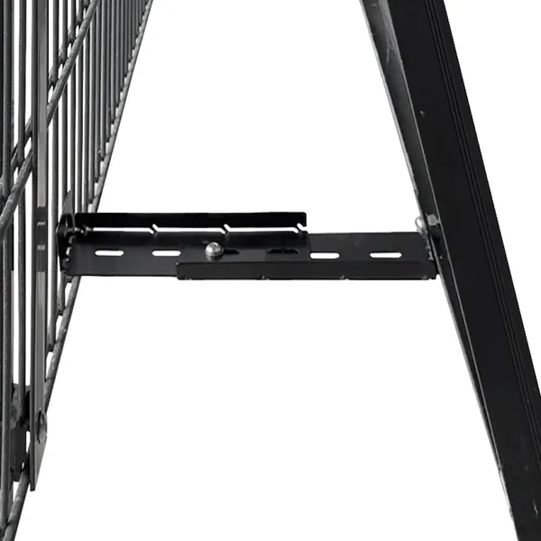Wattstone ZaunPV Flexx Montagepaket angewinkelt für 2 PV-Module Schwarz 10-20 Grad
